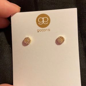 Gorjana gold rhinestone studs